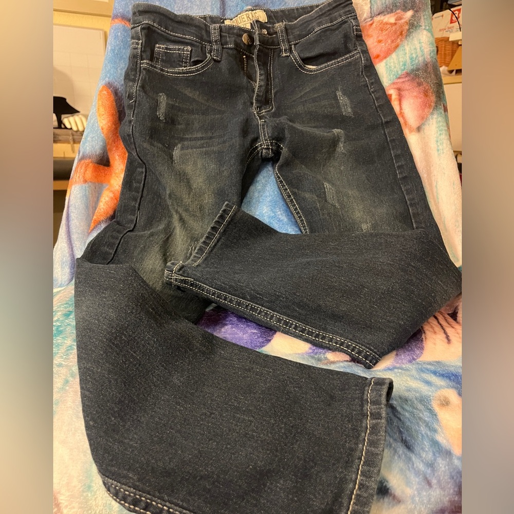 Stylish Kids' Denim Jeans in Dark Blue